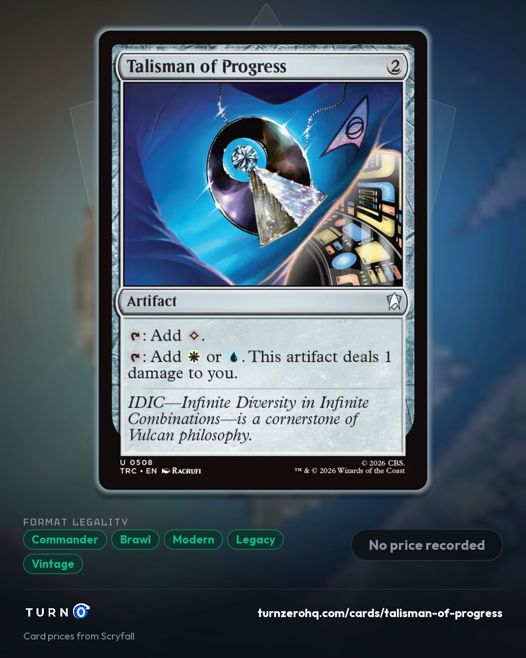 Shareable picture of Talisman of Progress