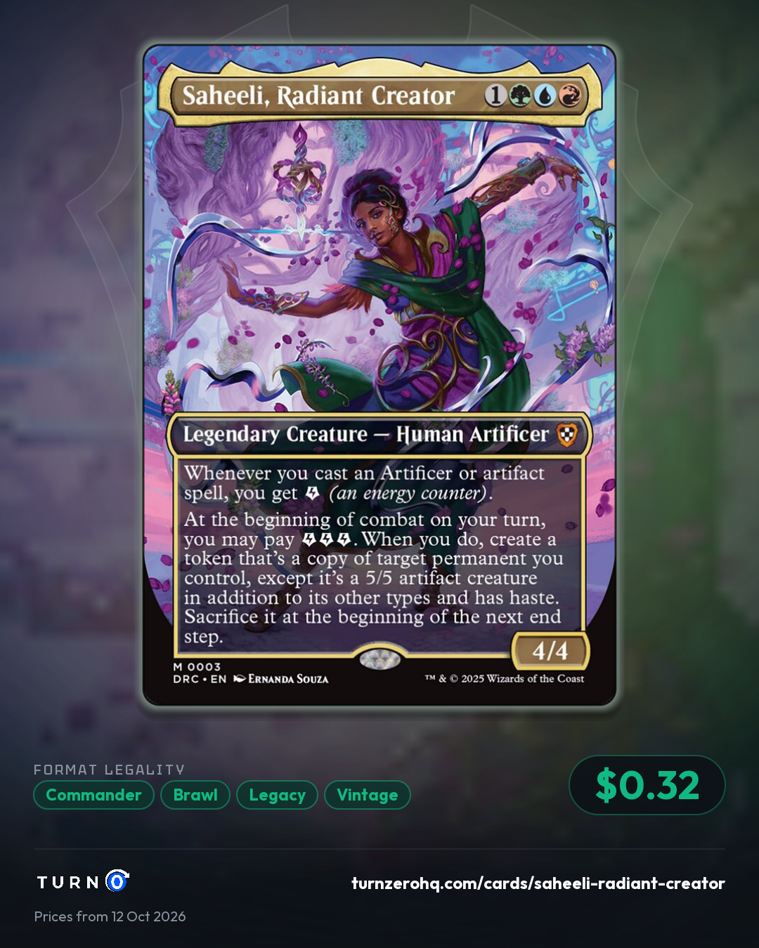 Shareable picture of Saheeli, Radiant Creator