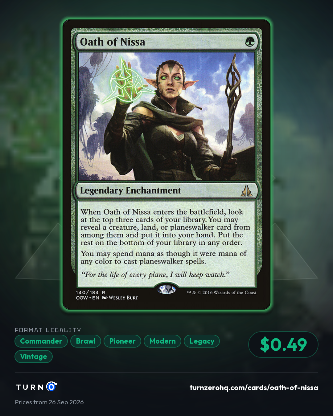 Shareable picture of Oath of Nissa