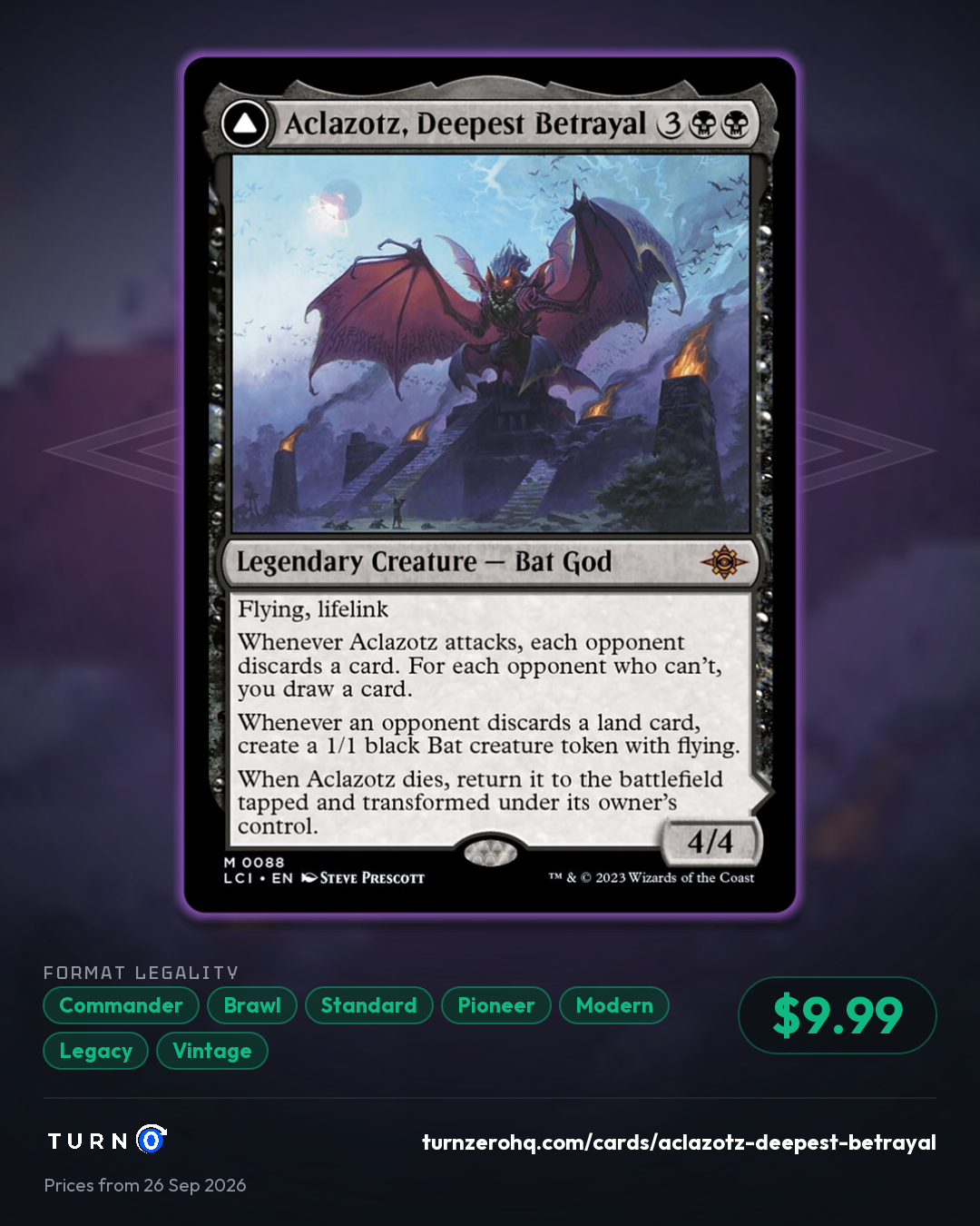 Shareable picture of Aclazotz, Deepest Betrayal