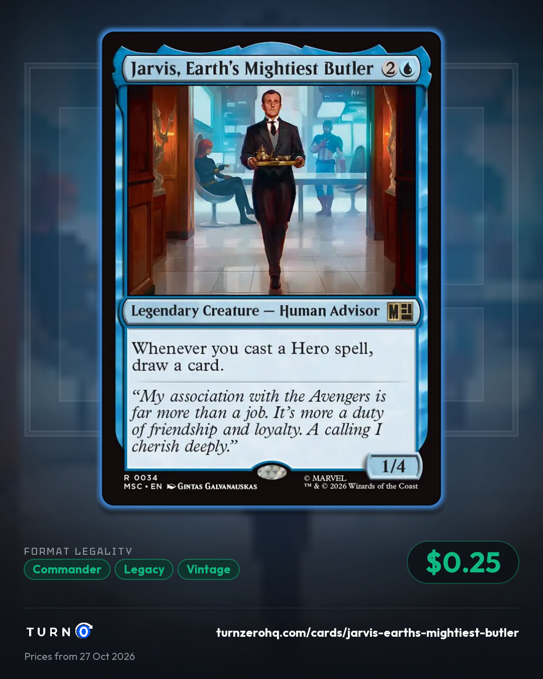 Shareable picture of Jarvis, Earth's Mightiest Butler