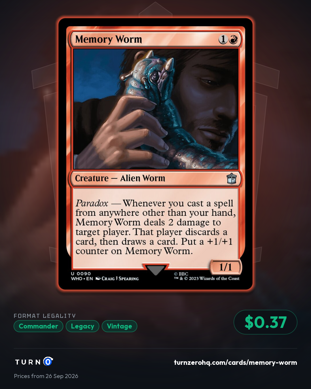 Shareable picture of Memory Worm