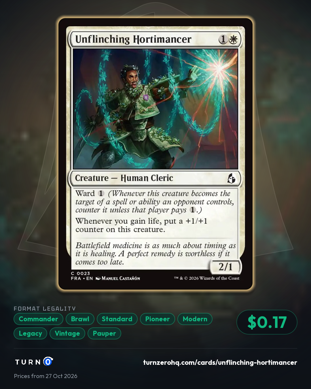 Shareable picture of Unflinching Hortimancer