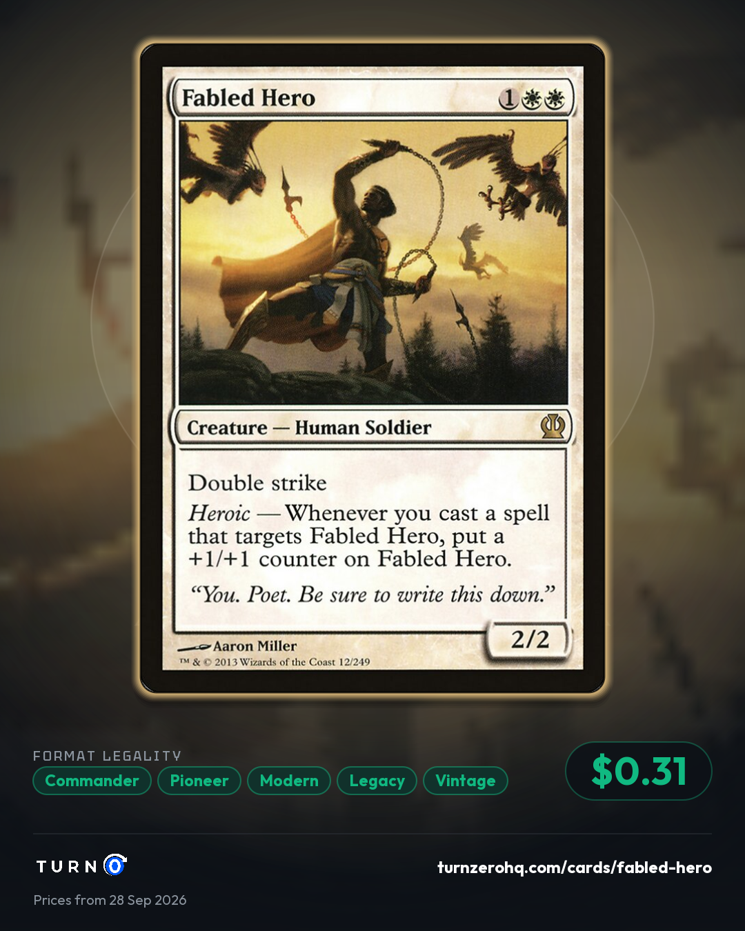 Shareable picture of Fabled Hero