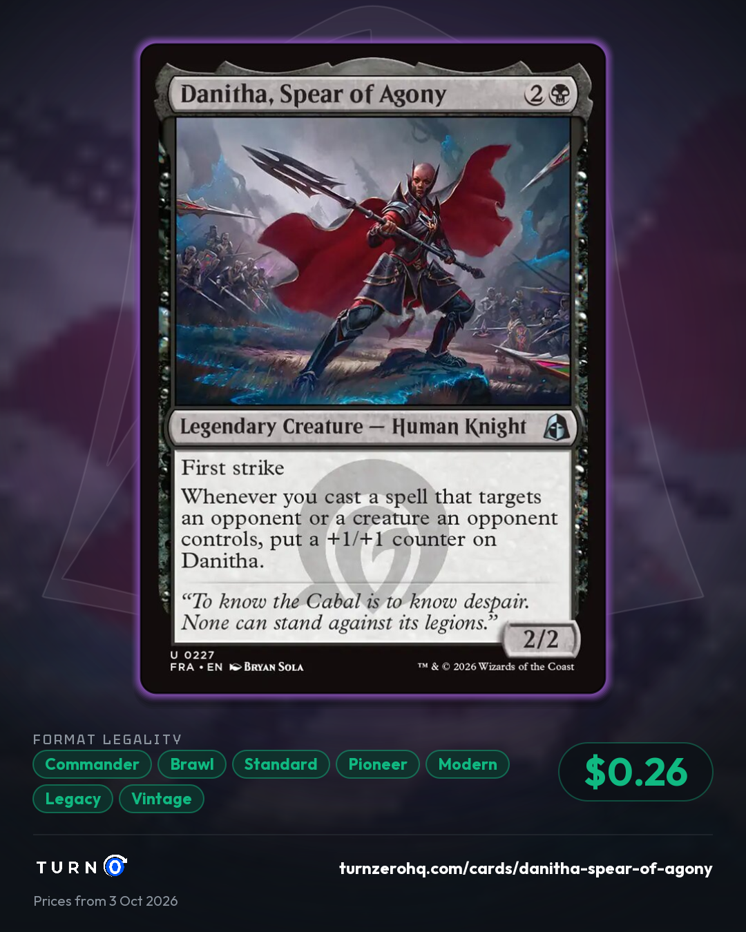 Shareable picture of Danitha, Spear of Agony