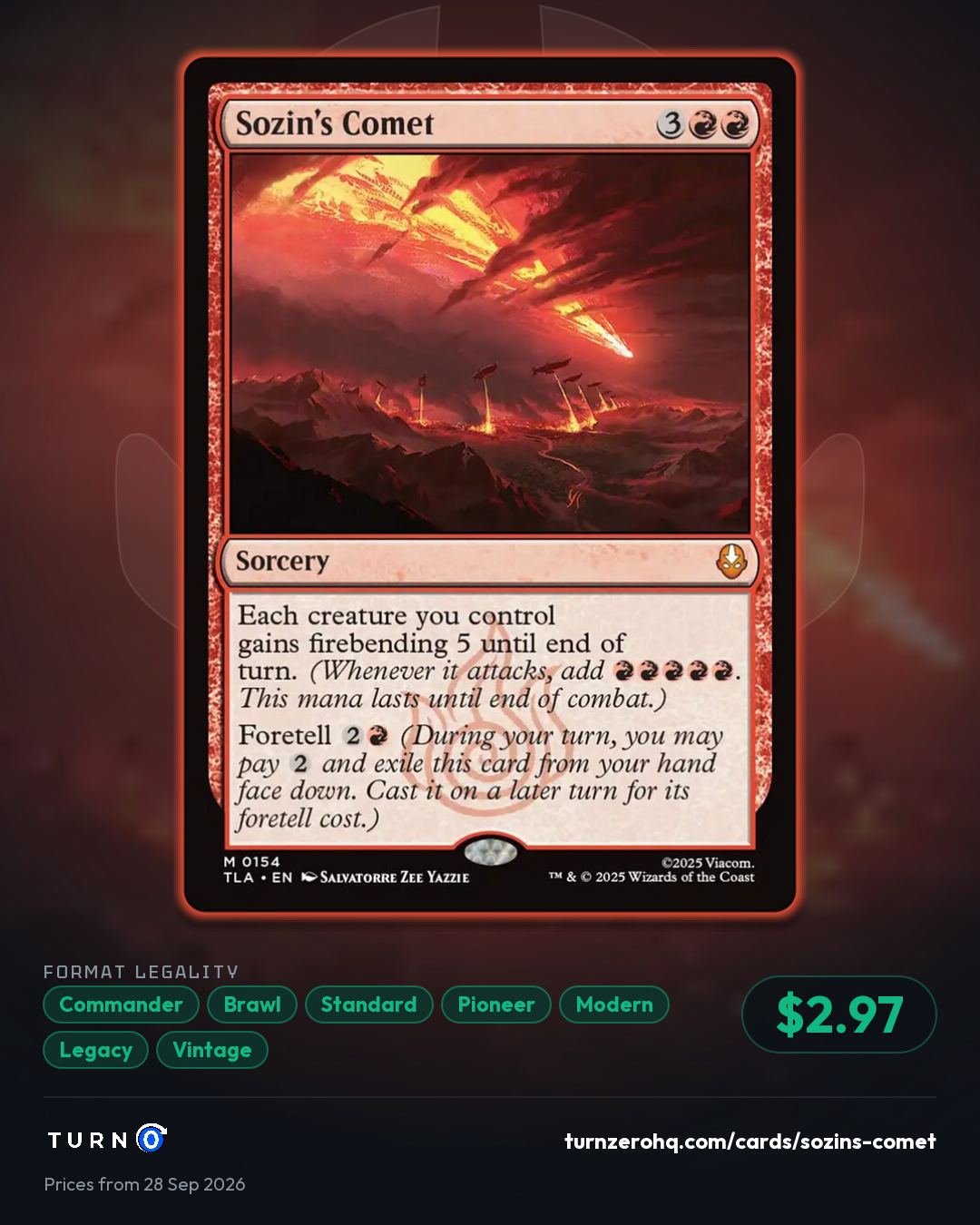 Shareable picture of Sozin's Comet