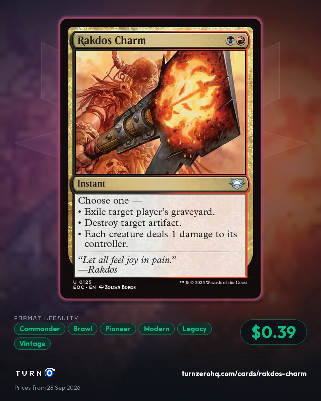 Shareable picture of Rakdos Charm
