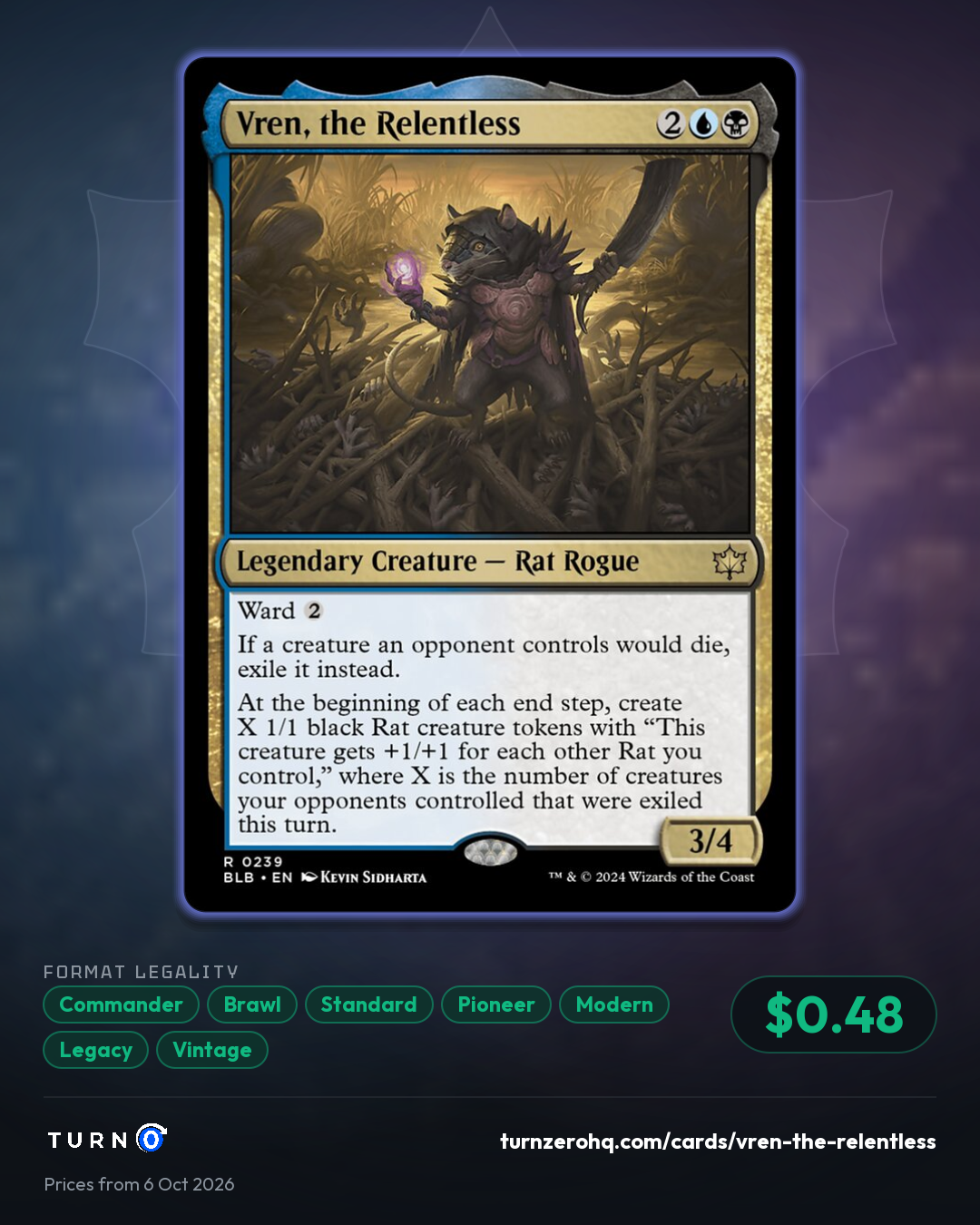 Shareable picture of Vren, the Relentless