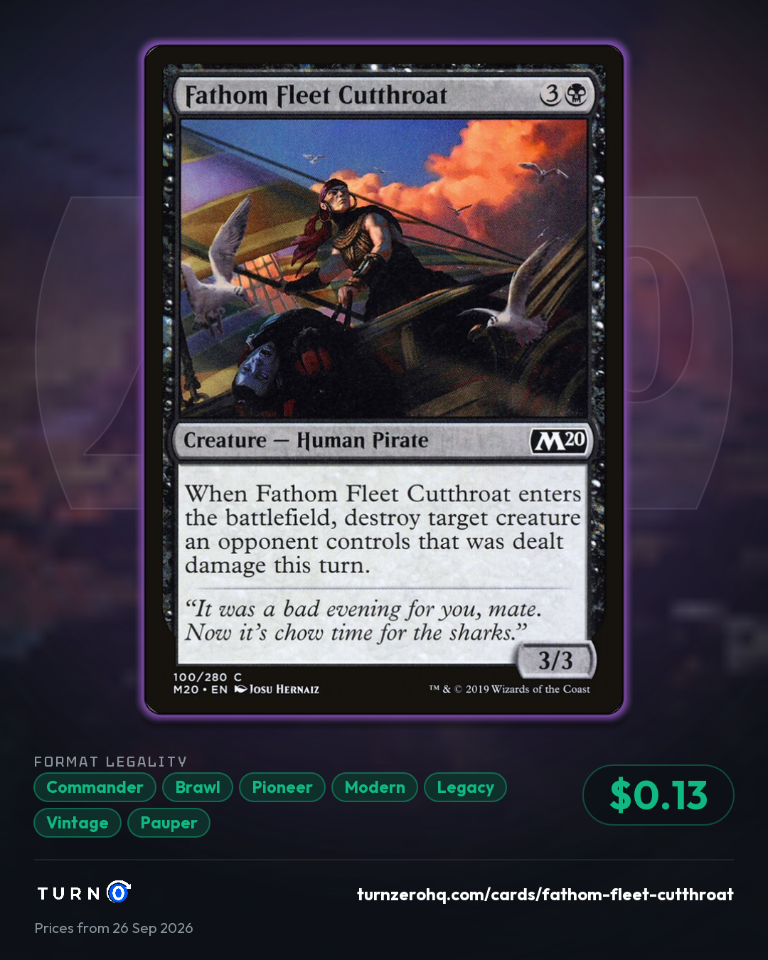 Shareable picture of Fathom Fleet Cutthroat