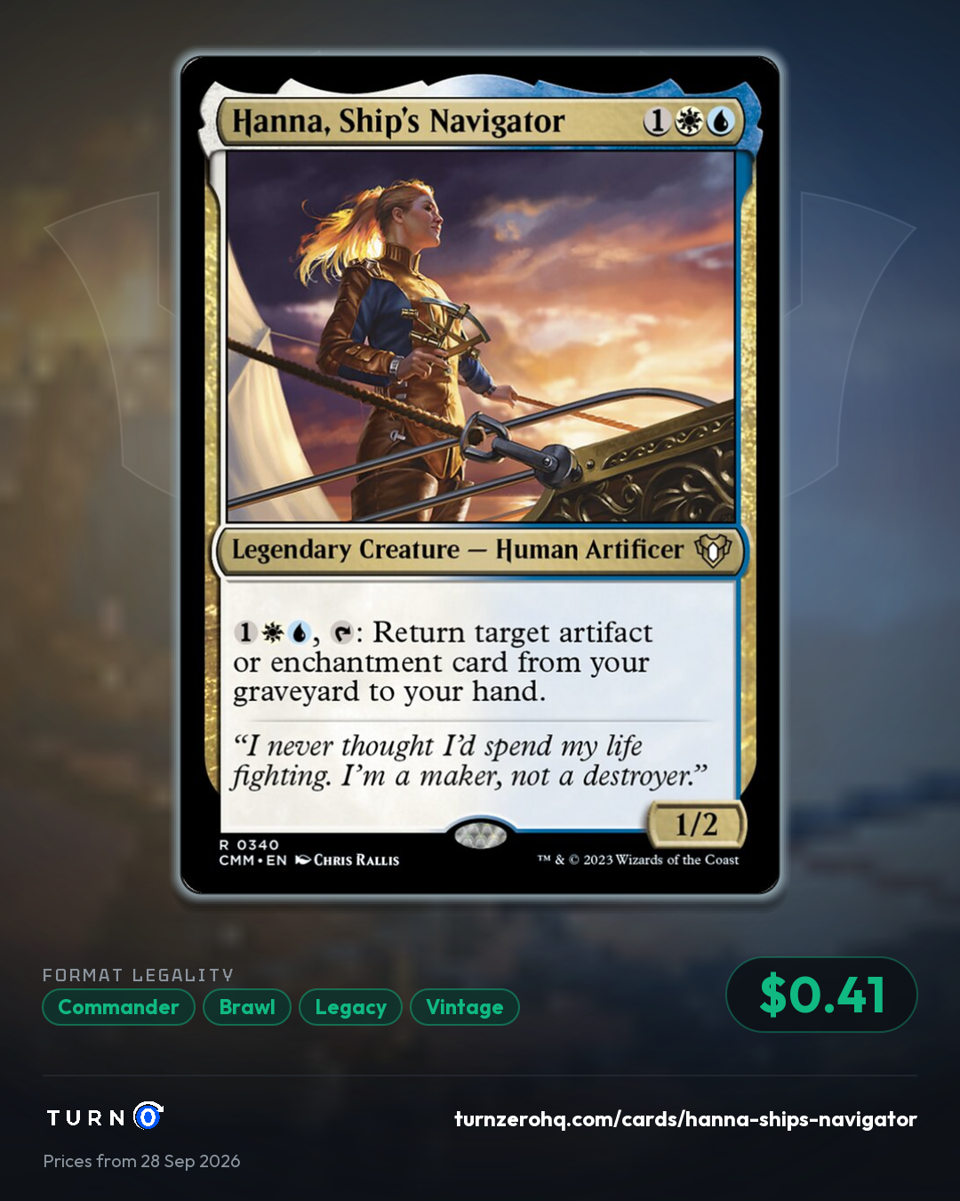 Shareable picture of Hanna, Ship's Navigator
