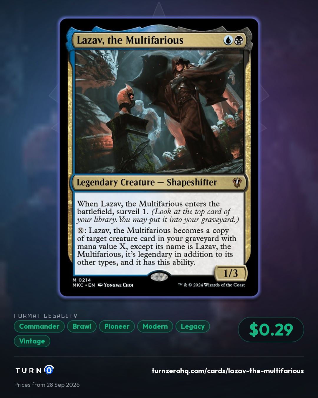 Shareable picture of Lazav, the Multifarious