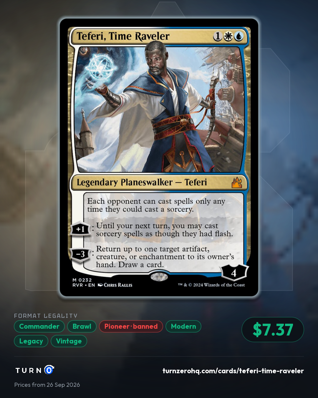 Shareable picture of Teferi, Time Raveler