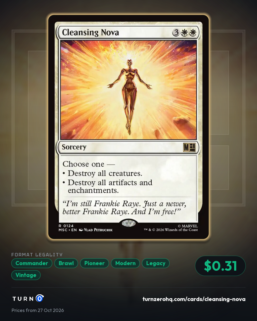 Shareable picture of Cleansing Nova