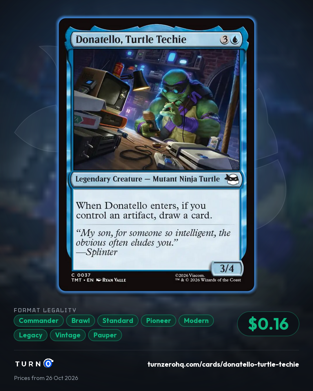Shareable picture of Donatello, Turtle Techie