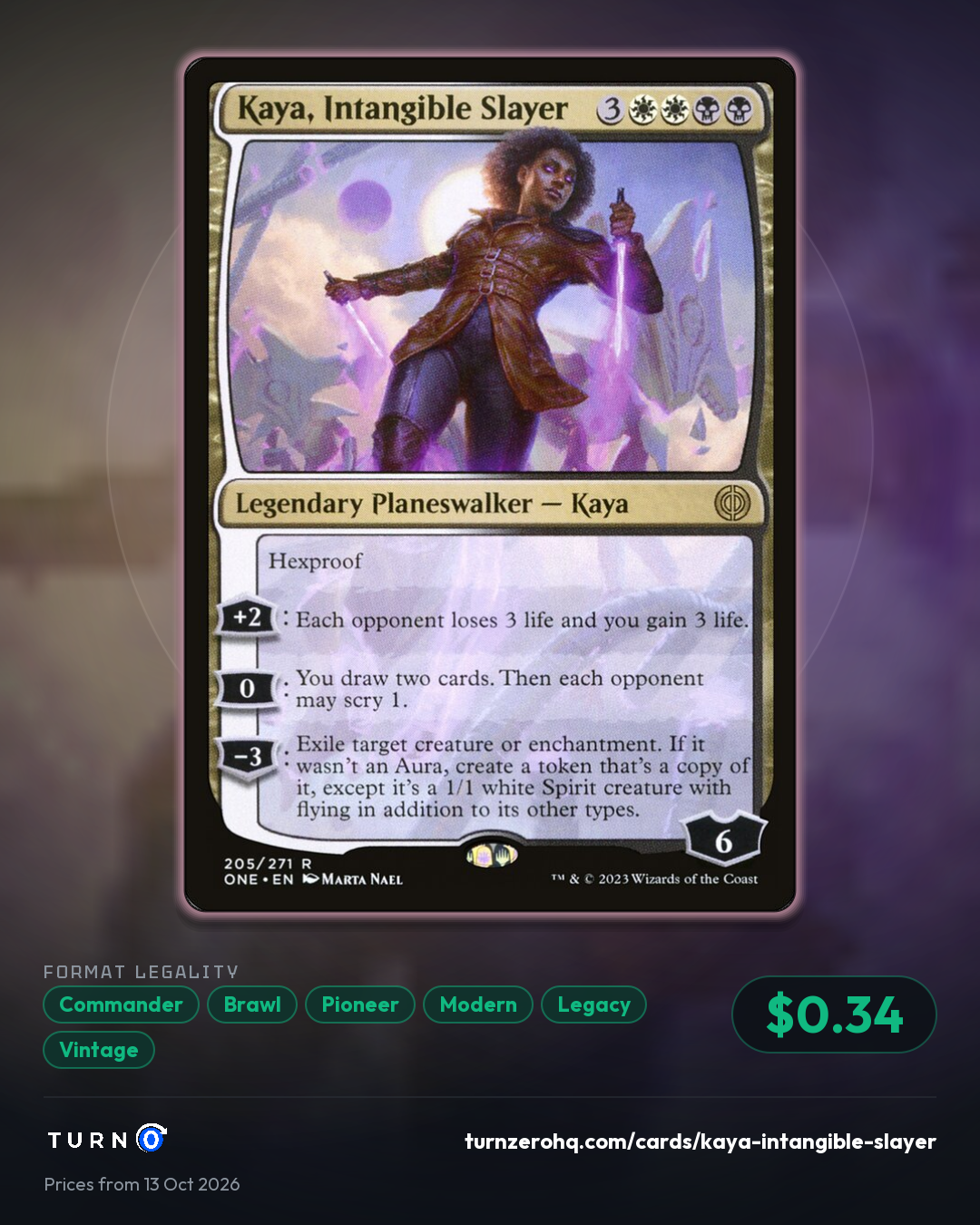 Shareable picture of Kaya, Intangible Slayer