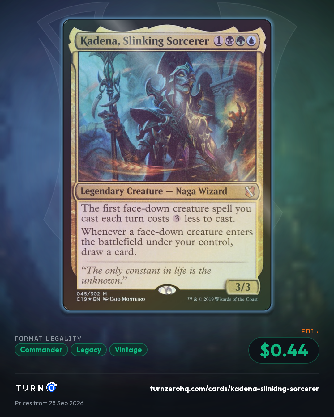 Shareable picture of Kadena, Slinking Sorcerer