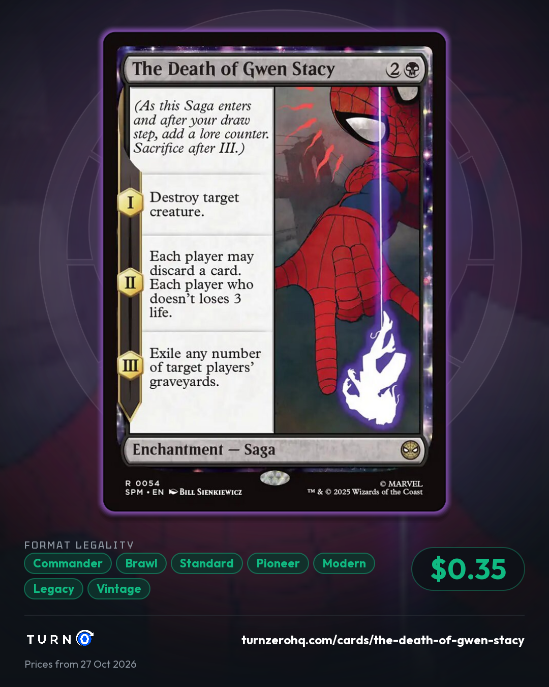 Shareable picture of The Death of Gwen Stacy