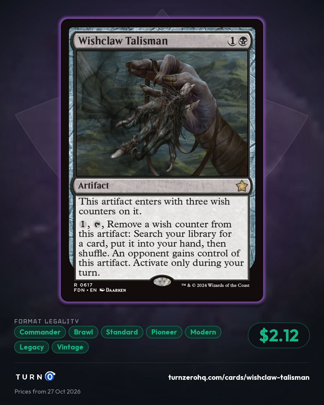 Shareable picture of Wishclaw Talisman