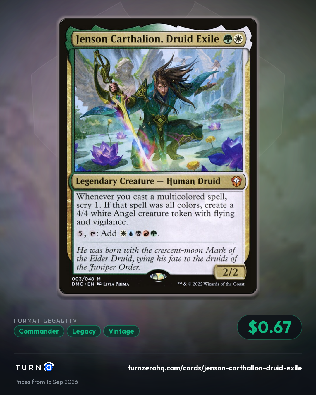 Shareable picture of Jenson Carthalion, Druid Exile