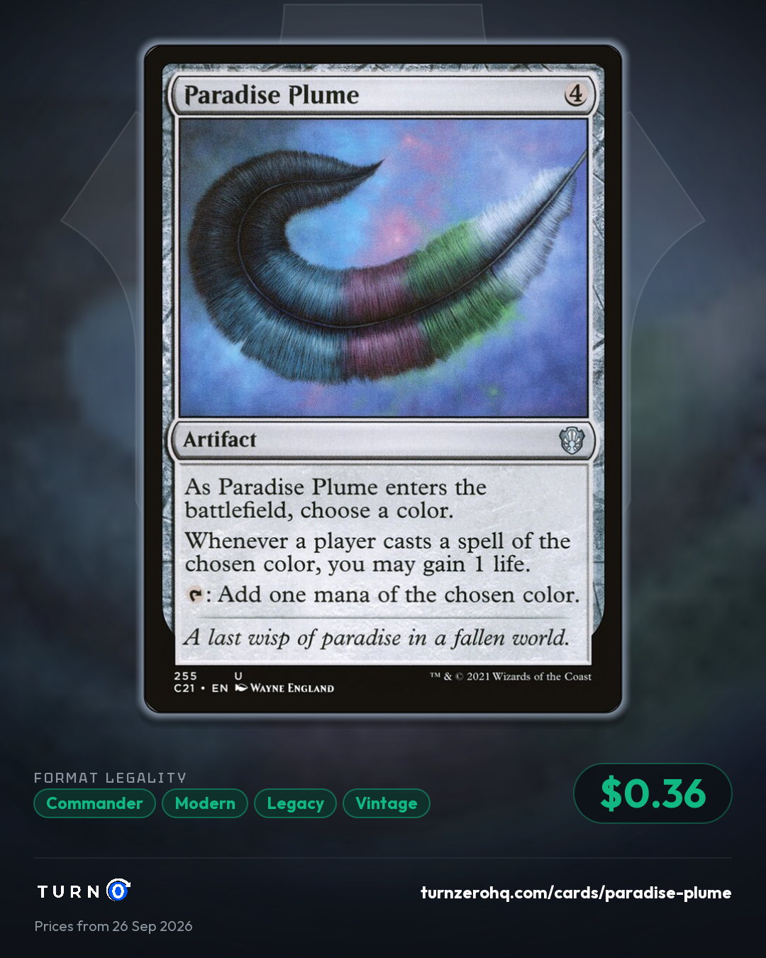 Shareable picture of Paradise Plume