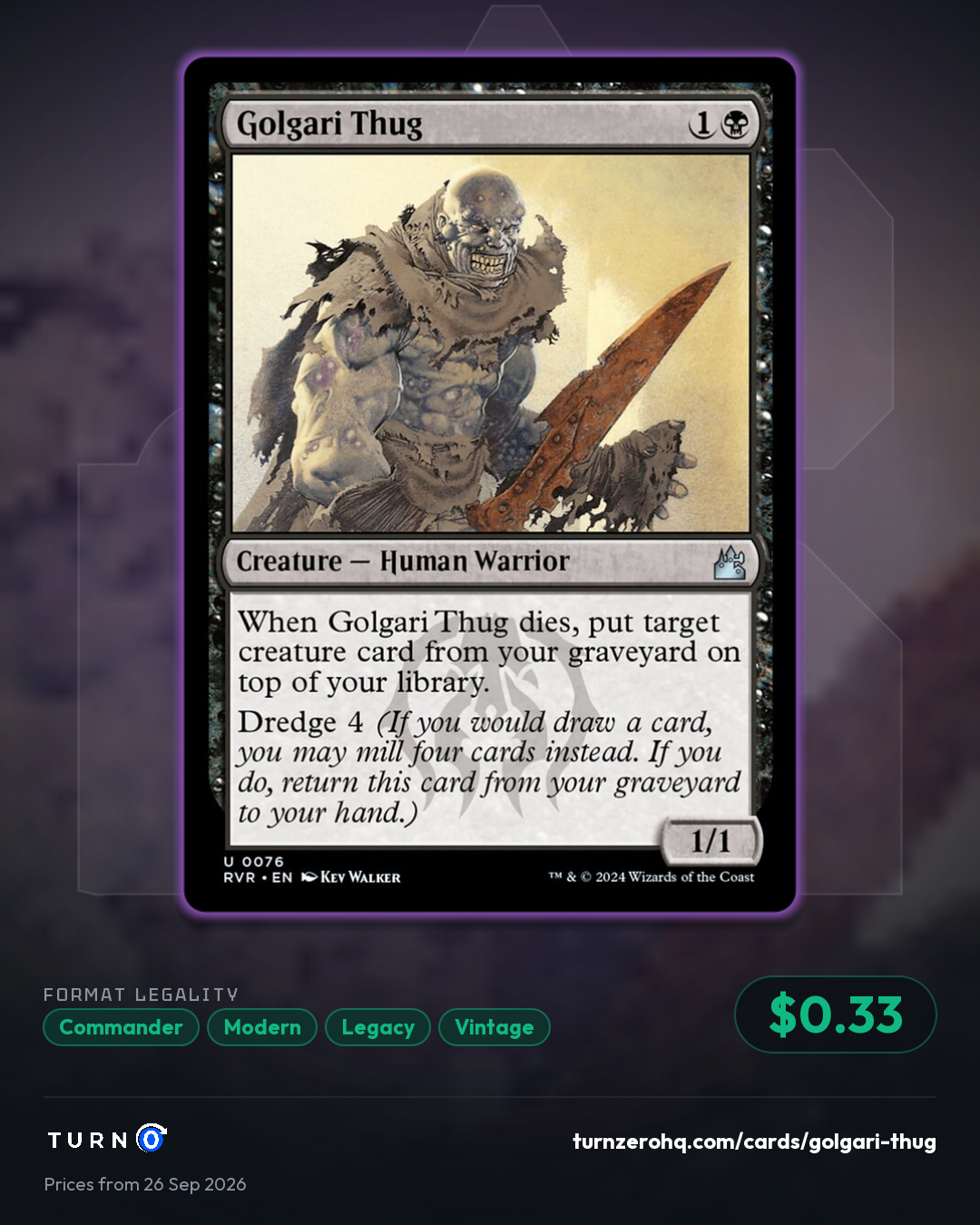 Shareable picture of Golgari Thug