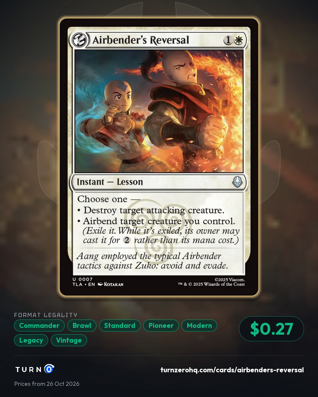 Shareable picture of Airbender's Reversal