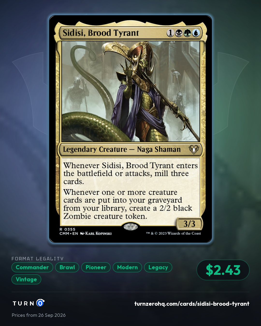 Shareable picture of Sidisi, Brood Tyrant