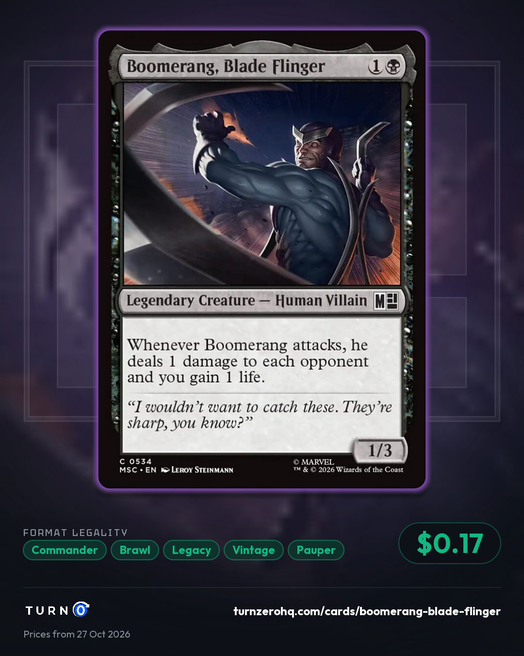 Shareable picture of Boomerang, Blade Flinger