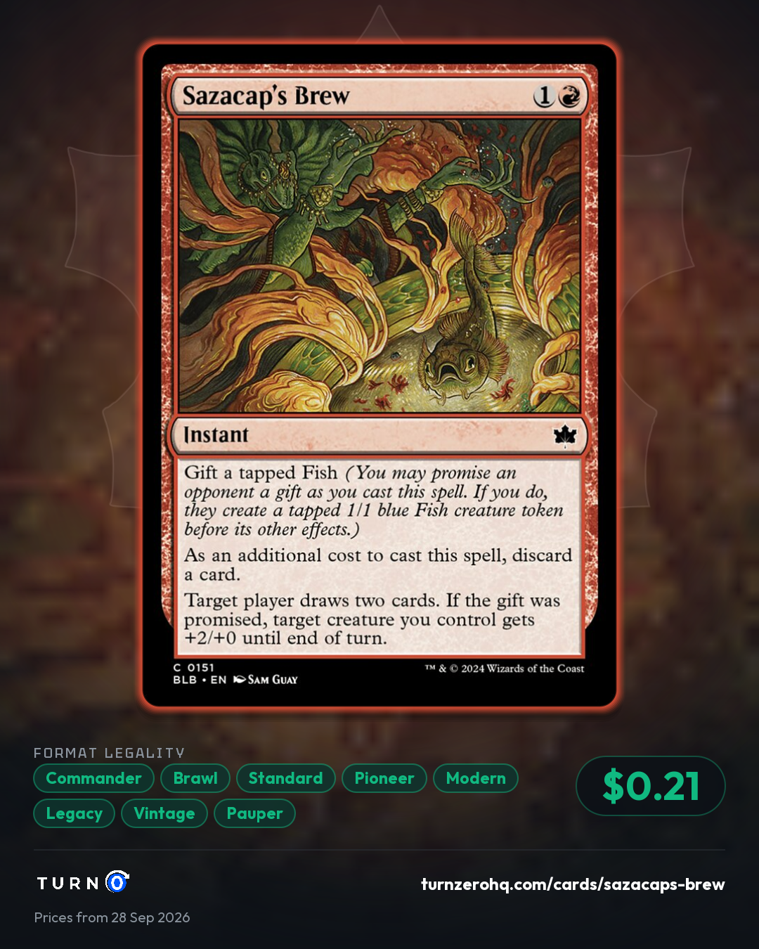Shareable picture of Sazacap's Brew