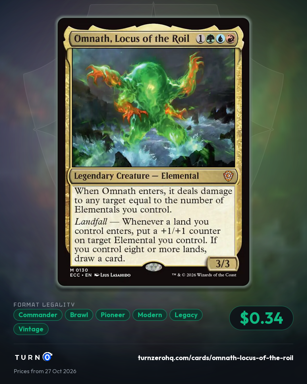 Shareable picture of Omnath, Locus of the Roil