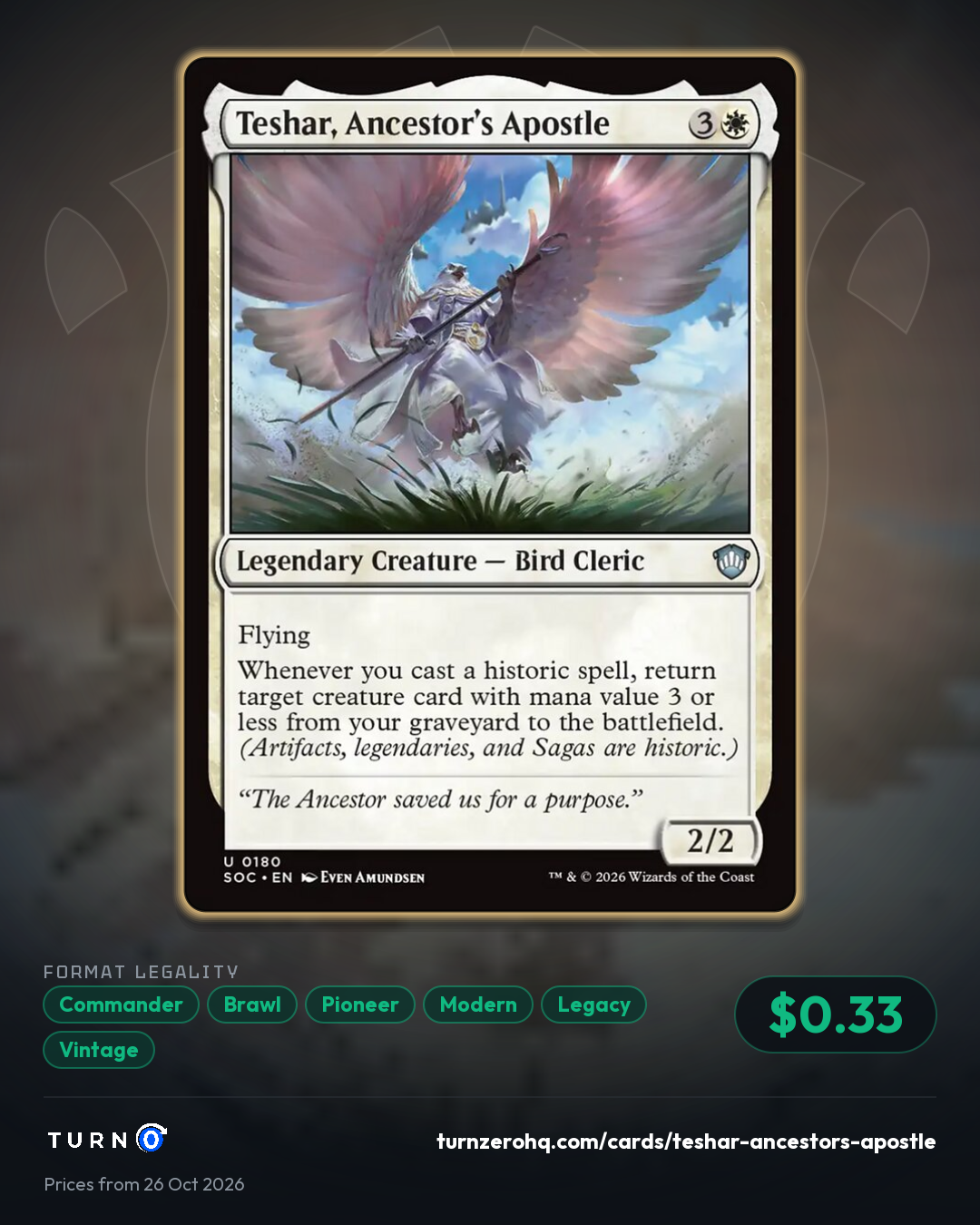 Shareable picture of Teshar, Ancestor's Apostle
