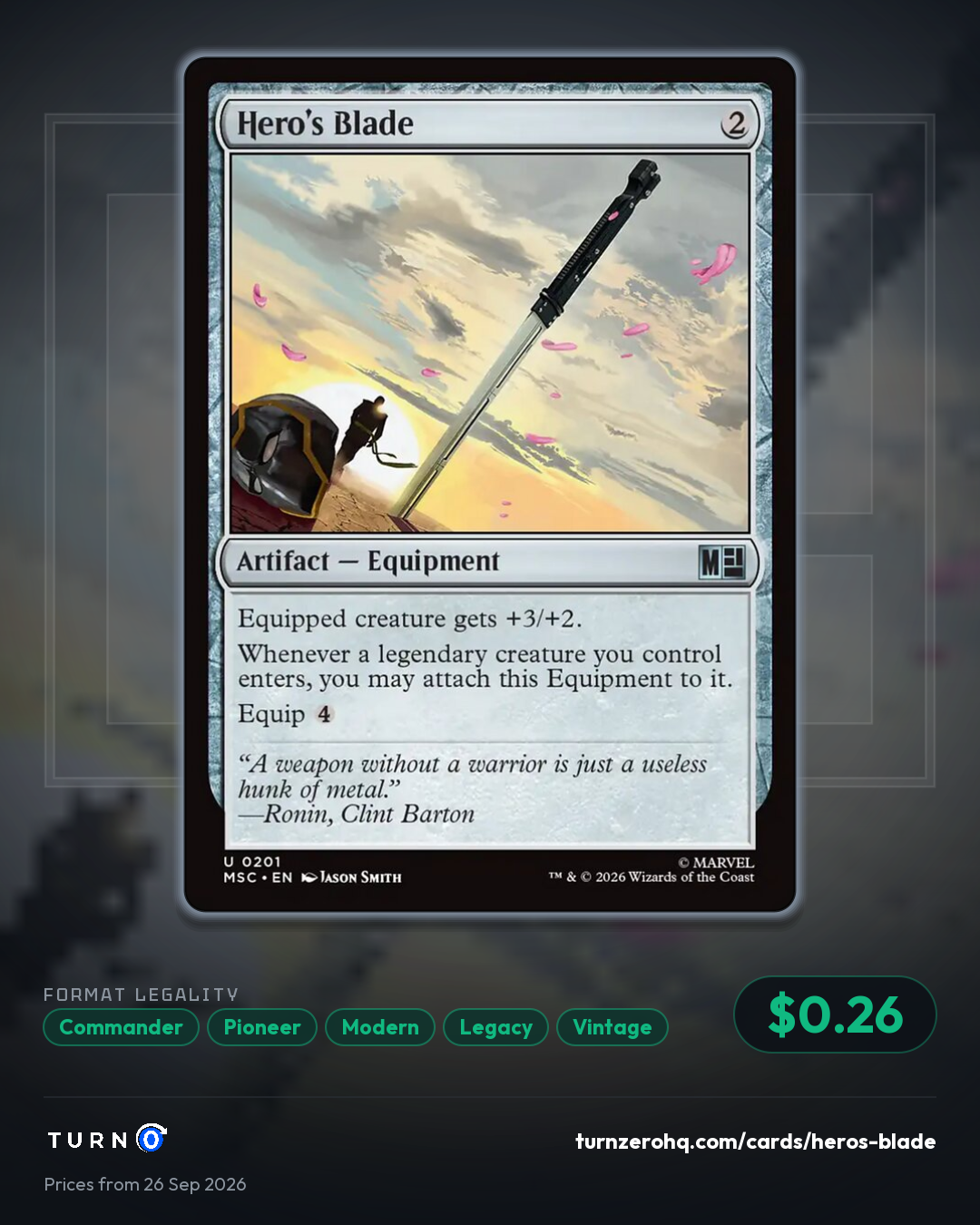 Shareable picture of Hero's Blade