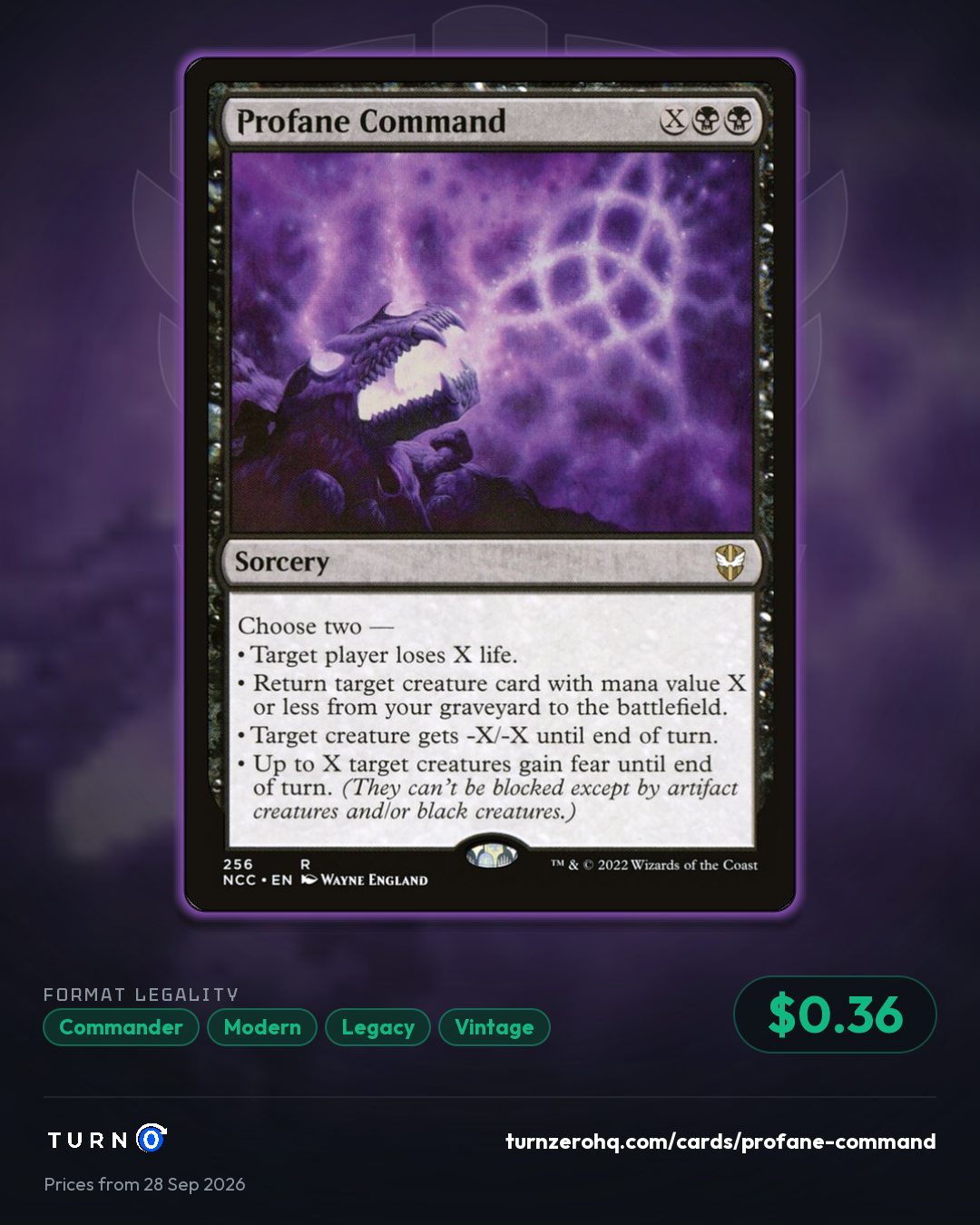 Shareable picture of Profane Command