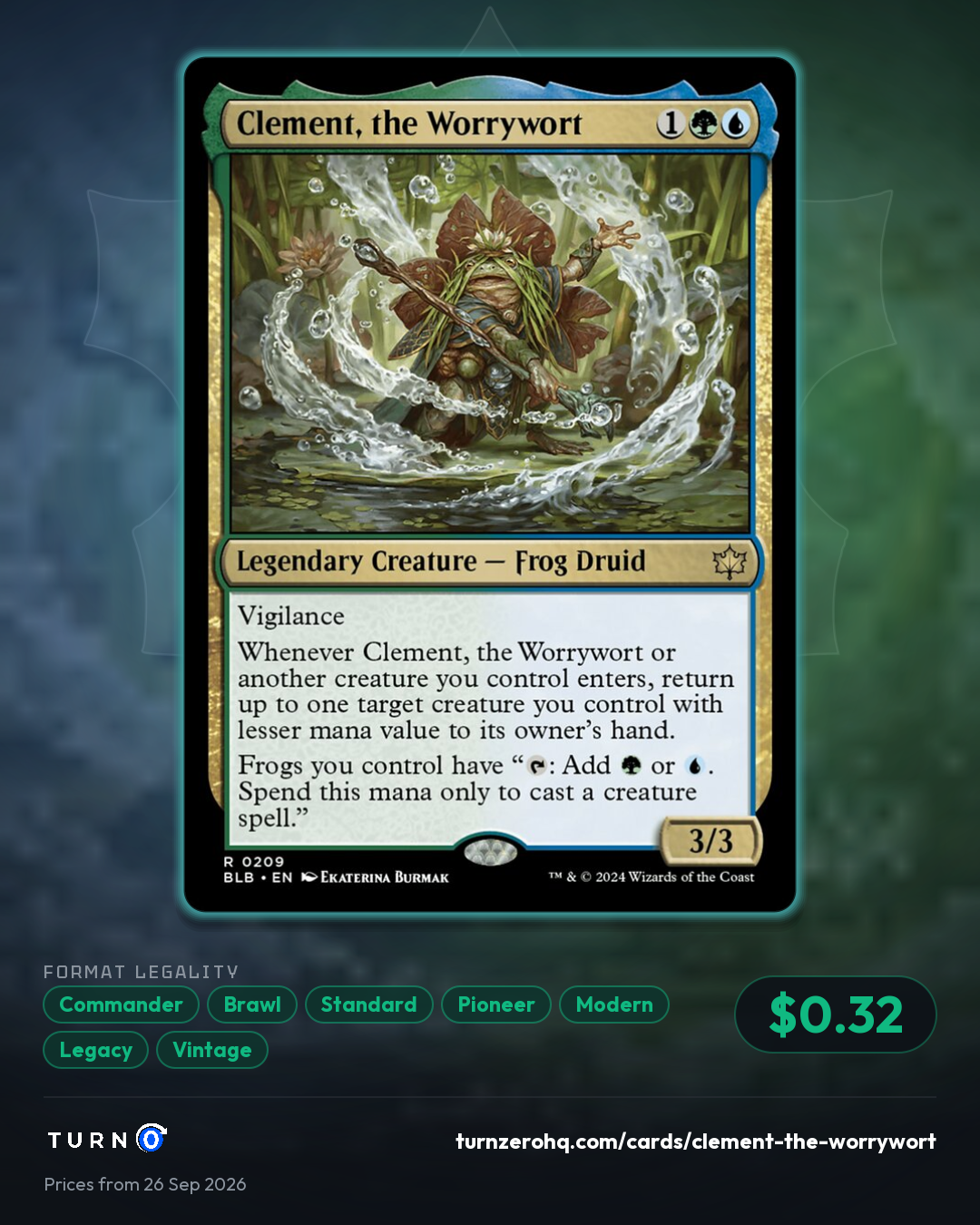 Shareable picture of Clement, the Worrywort