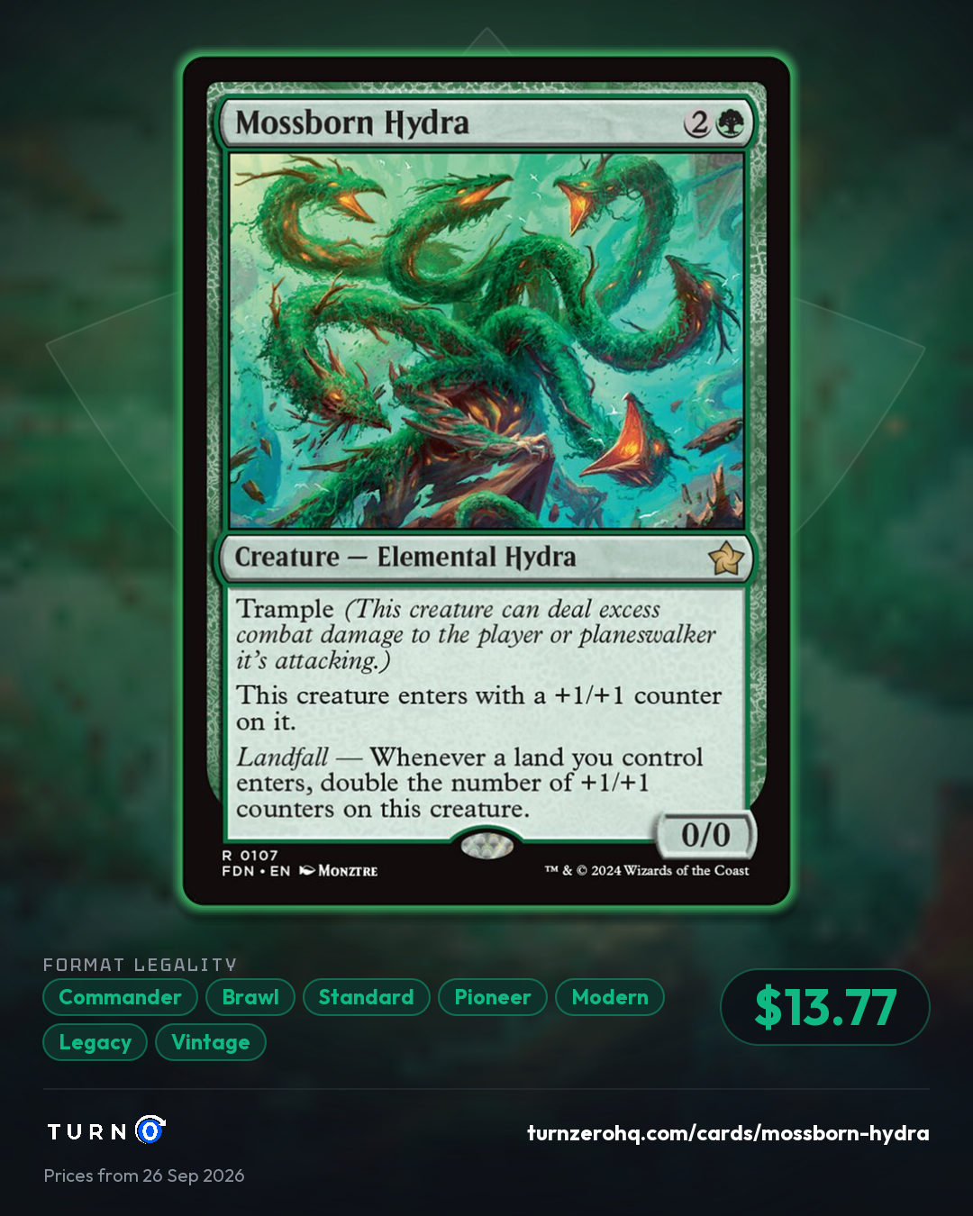 Shareable picture of Mossborn Hydra