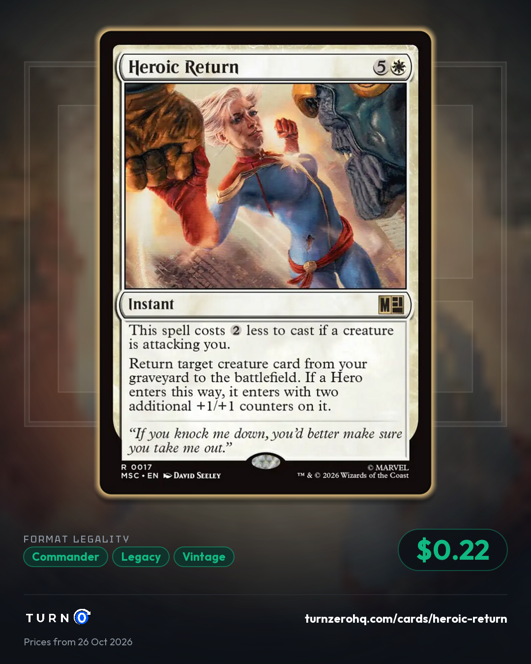 Shareable picture of Heroic Return