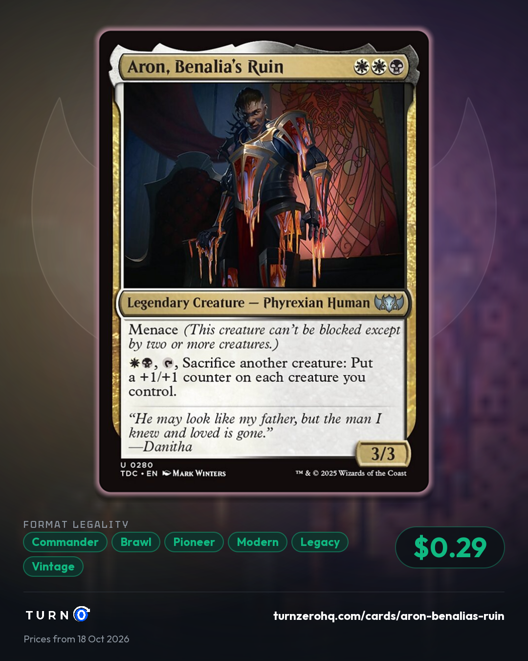 Shareable picture of Aron, Benalia's Ruin
