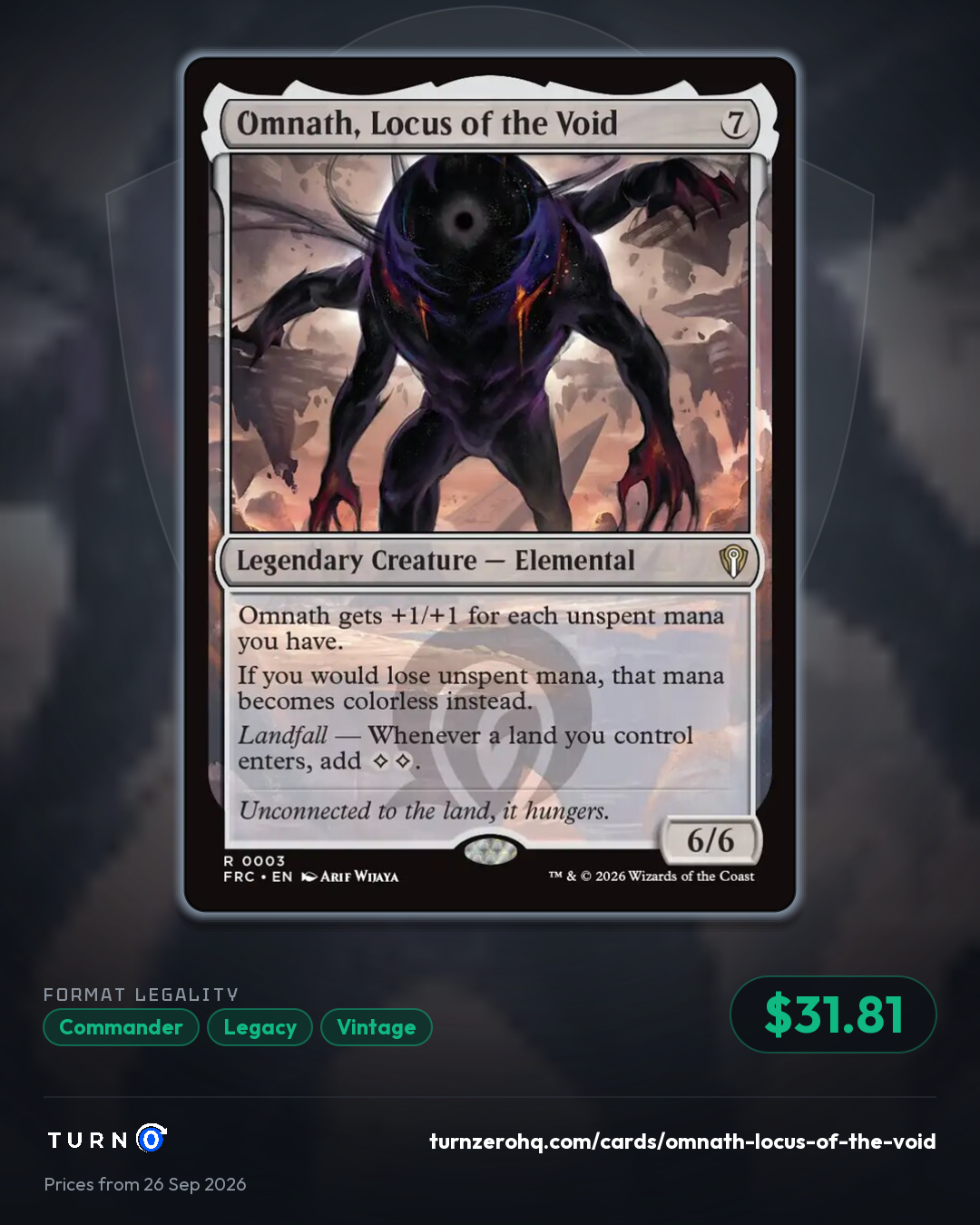 Shareable picture of Omnath, Locus of the Void