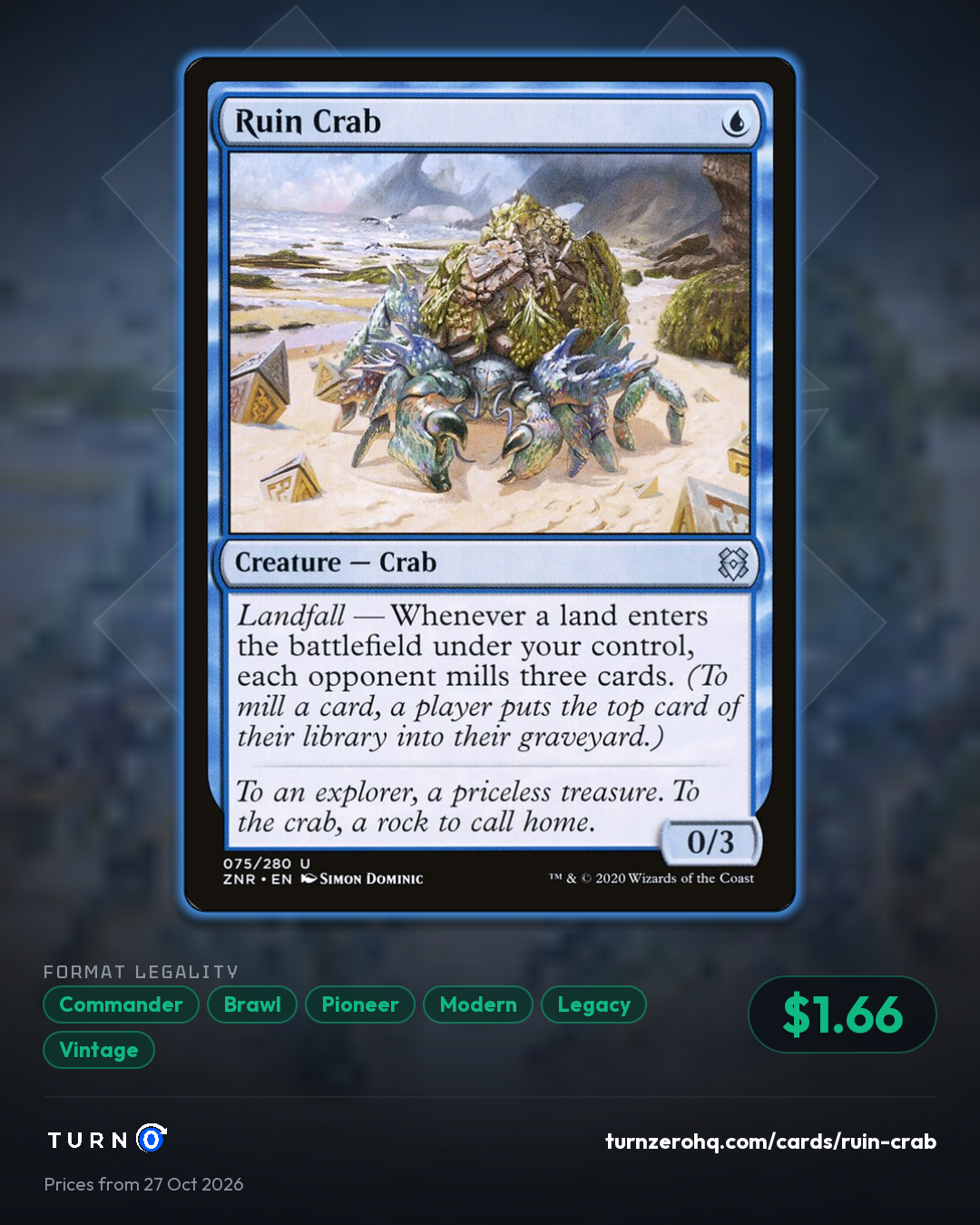 Shareable picture of Ruin Crab