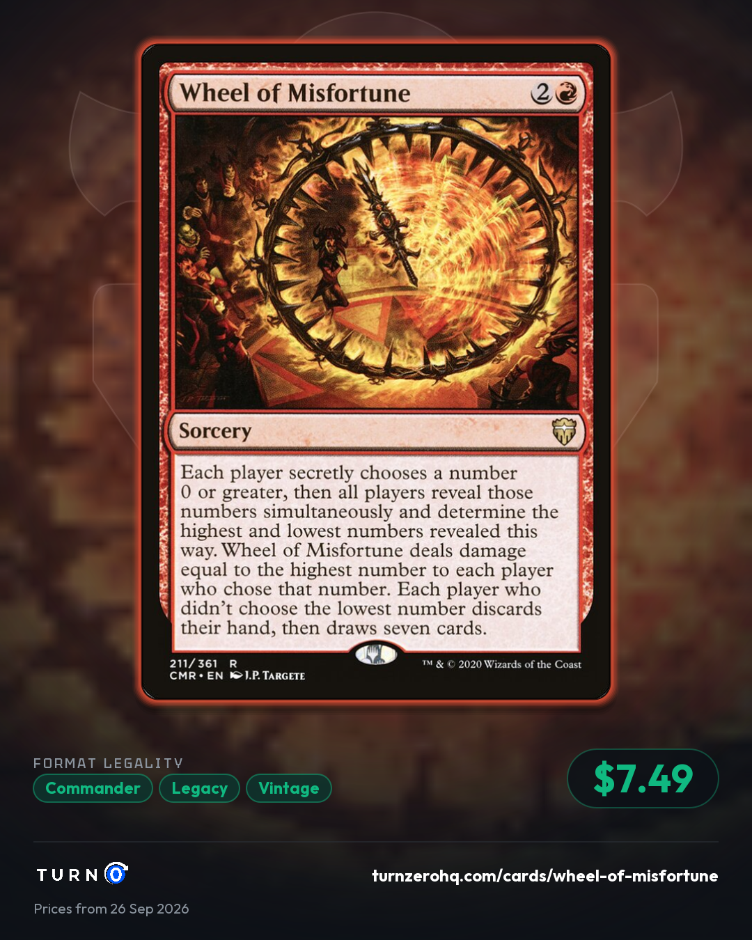 Shareable picture of Wheel of Misfortune