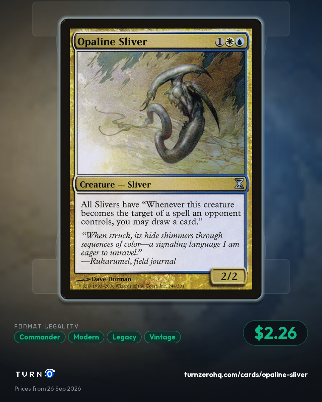 Shareable picture of Opaline Sliver