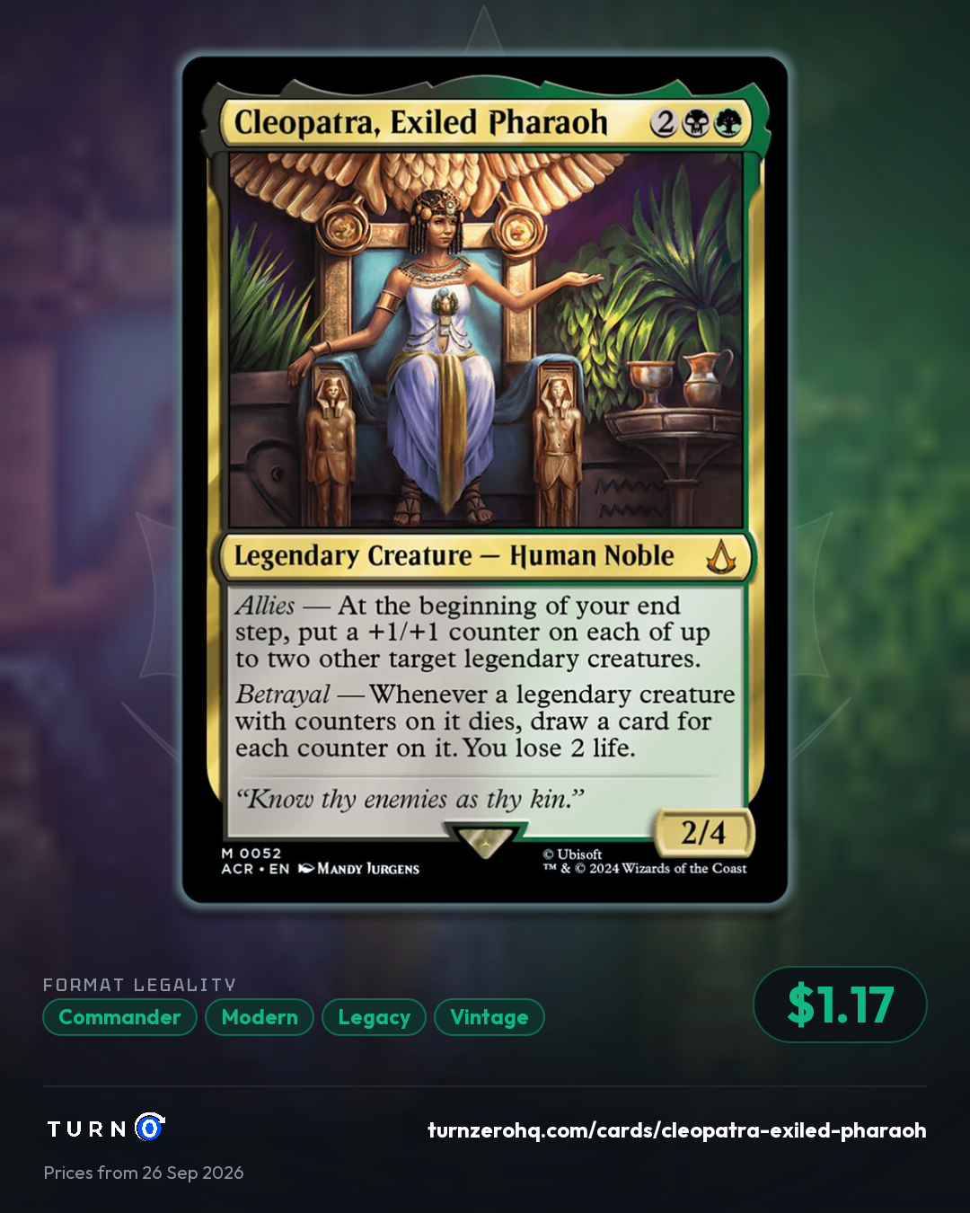 Shareable picture of Cleopatra, Exiled Pharaoh