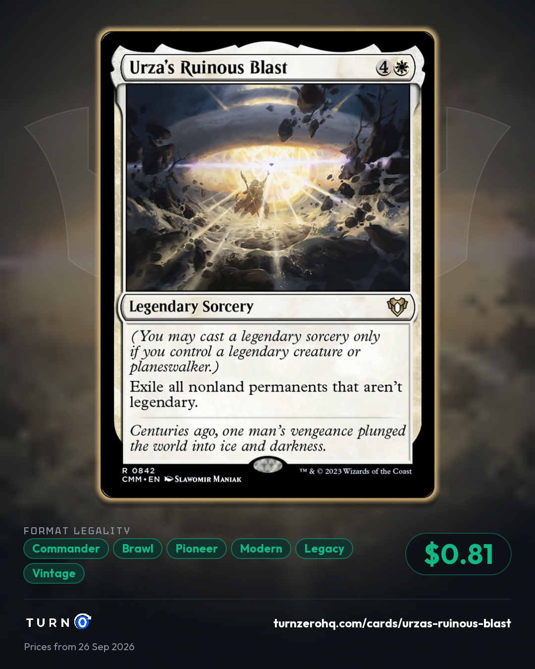 Shareable picture of Urza's Ruinous Blast
