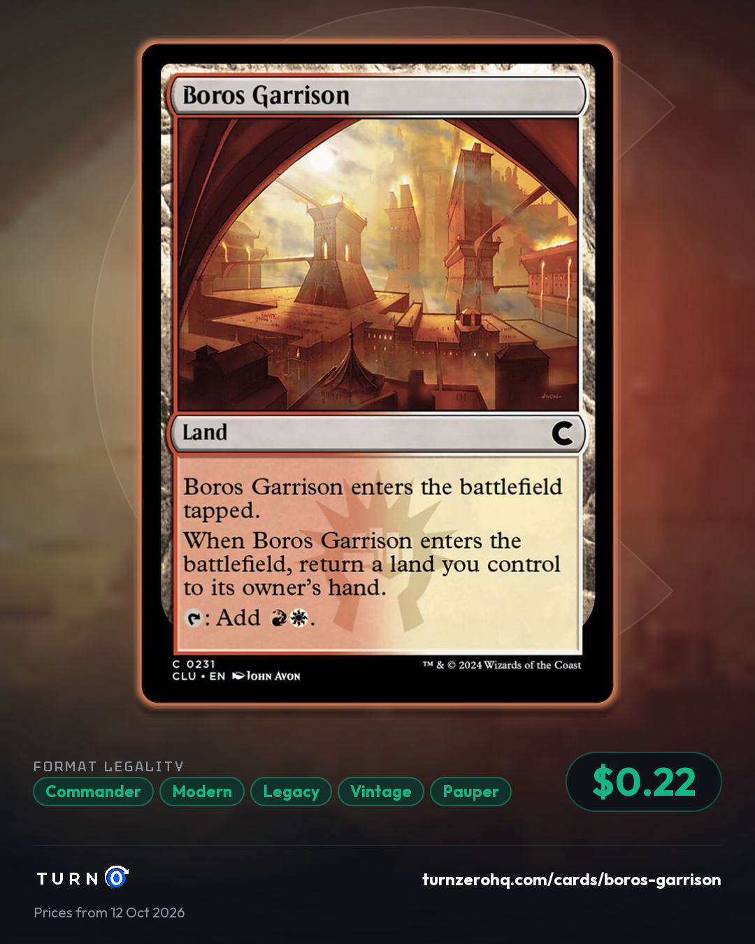 Shareable picture of Boros Garrison