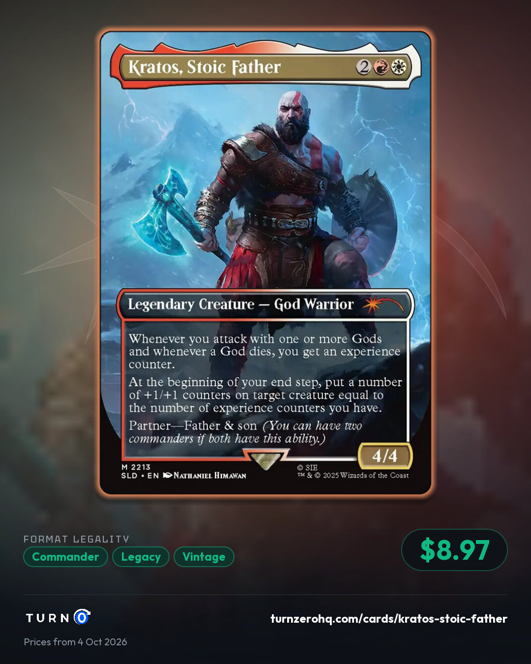 Shareable picture of Kratos, Stoic Father