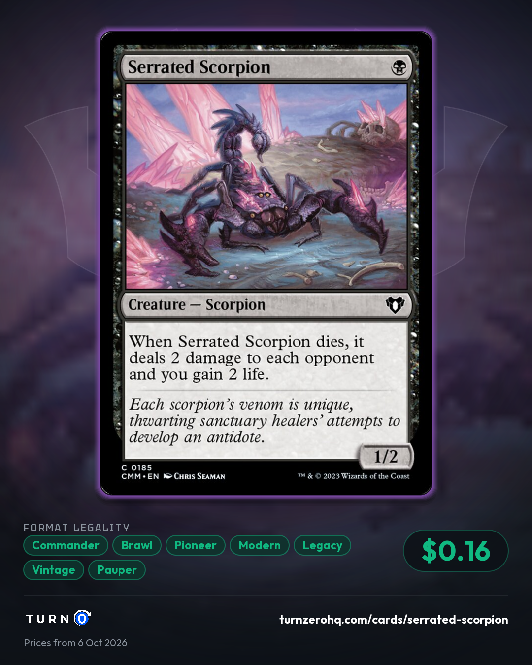 Shareable picture of Serrated Scorpion