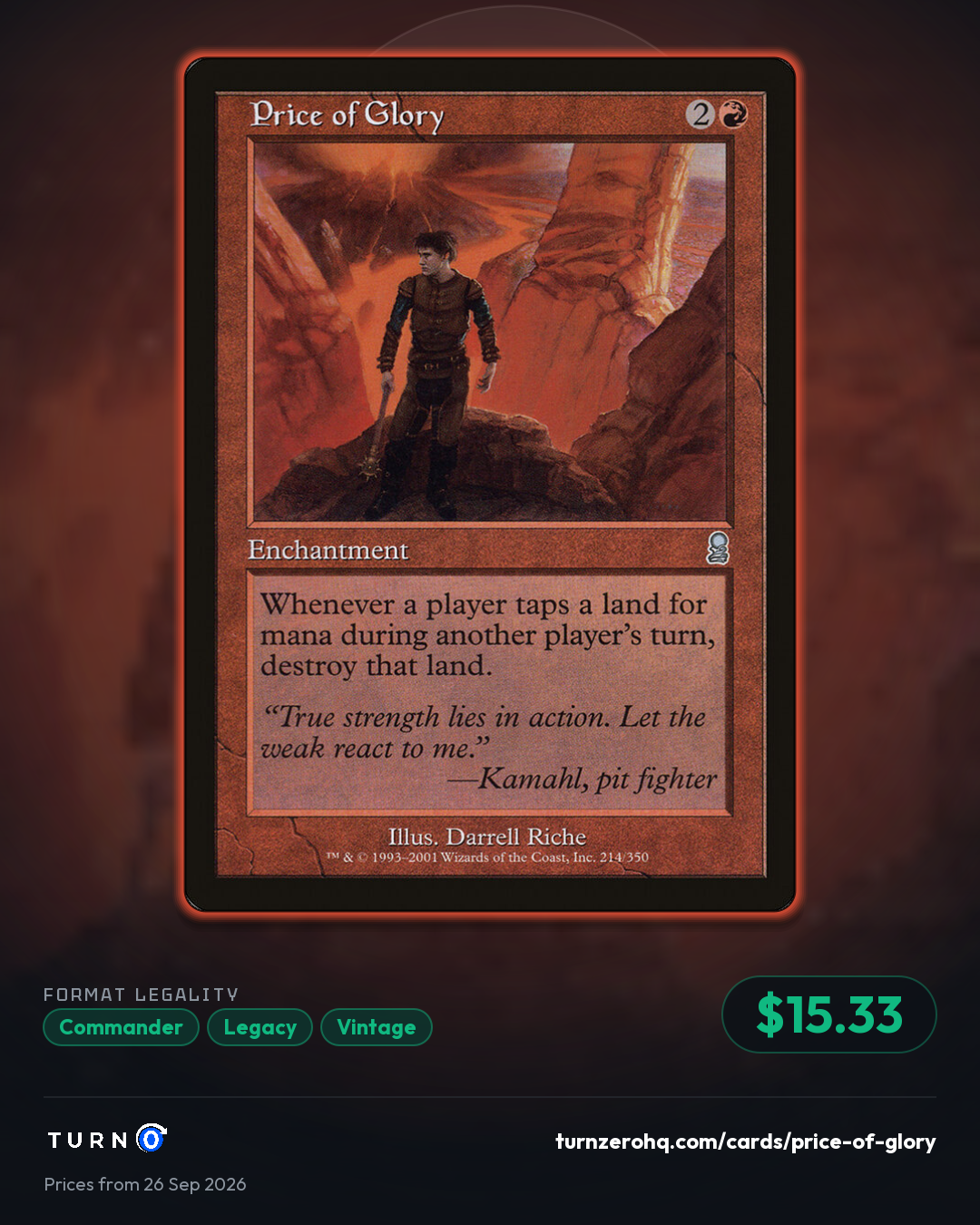 Shareable picture of Price of Glory