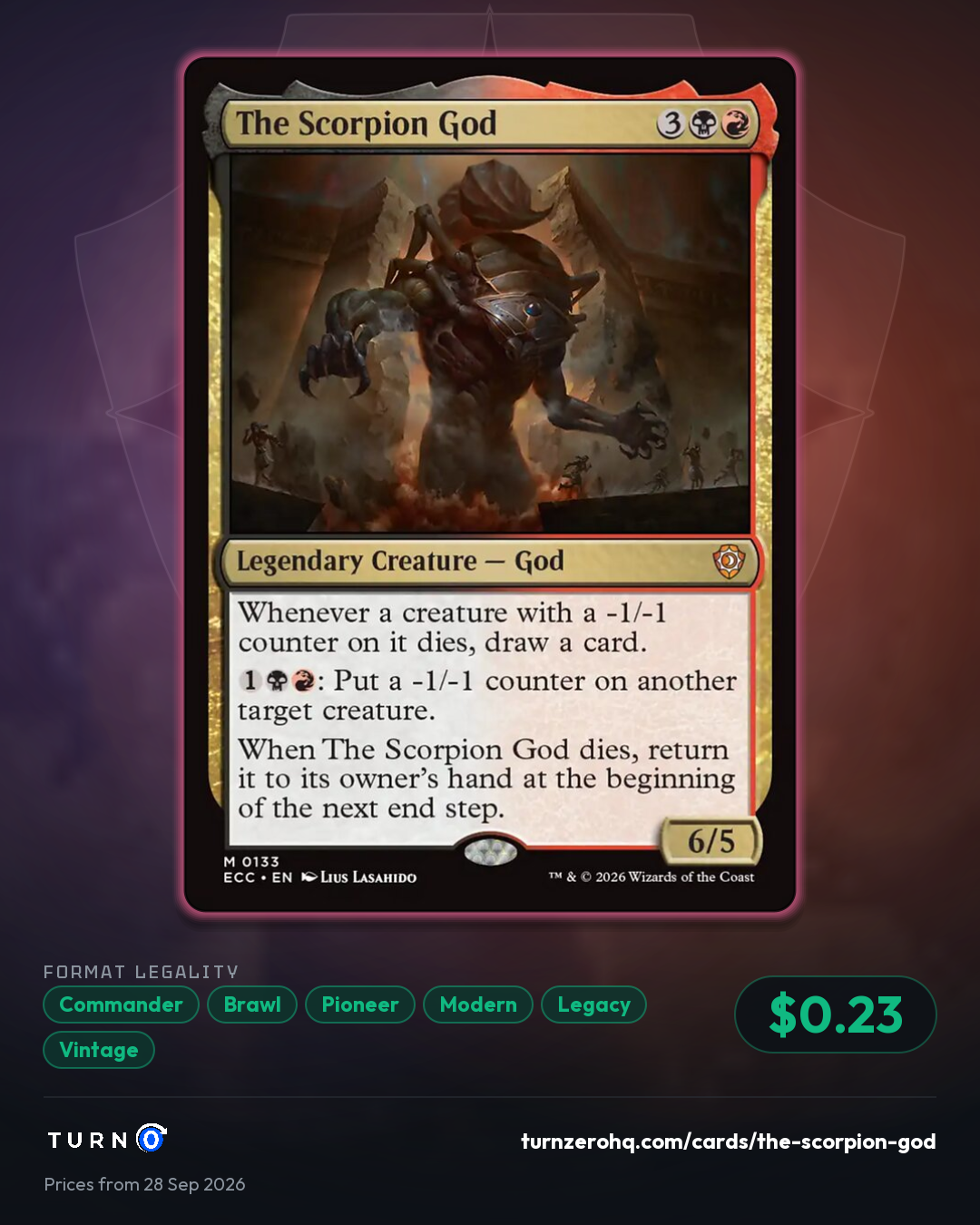 Shareable picture of The Scorpion God