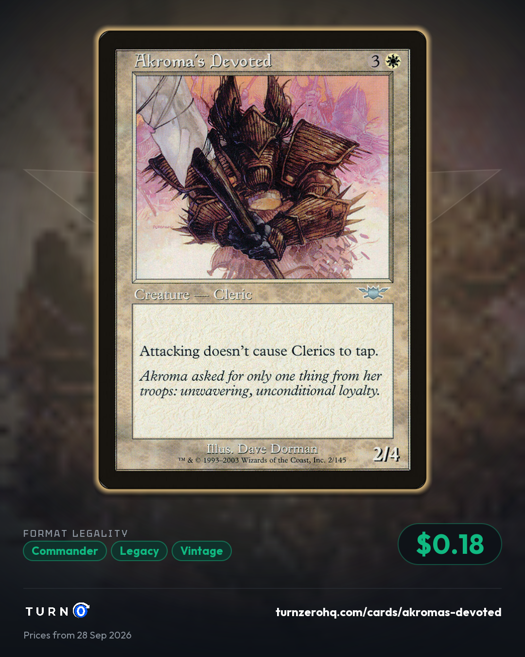 Shareable picture of Akroma's Devoted