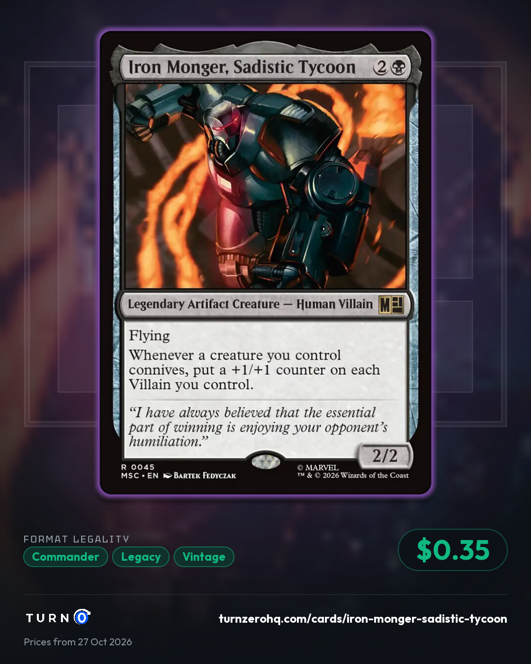 Shareable picture of Iron Monger, Sadistic Tycoon